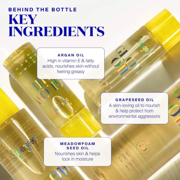 Sunscreen Body Sunscreen Supergoop! Glow Oil SPF 50 Dry Body Oil Sunscreen - Picture 4 of 6